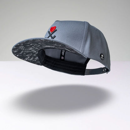 Kohle & Herz Snapback - Grau