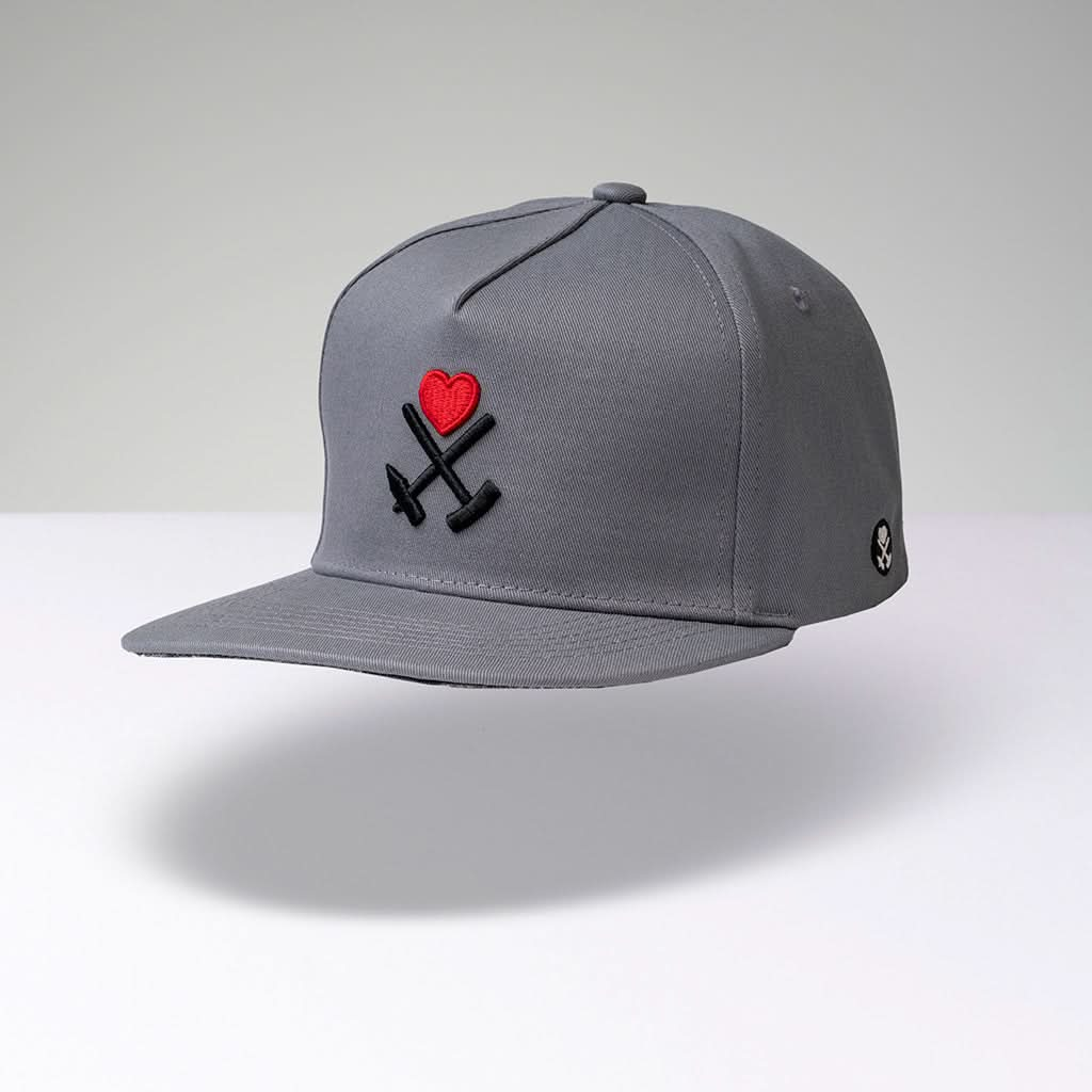 Kohle & Herz Snapback - Grau