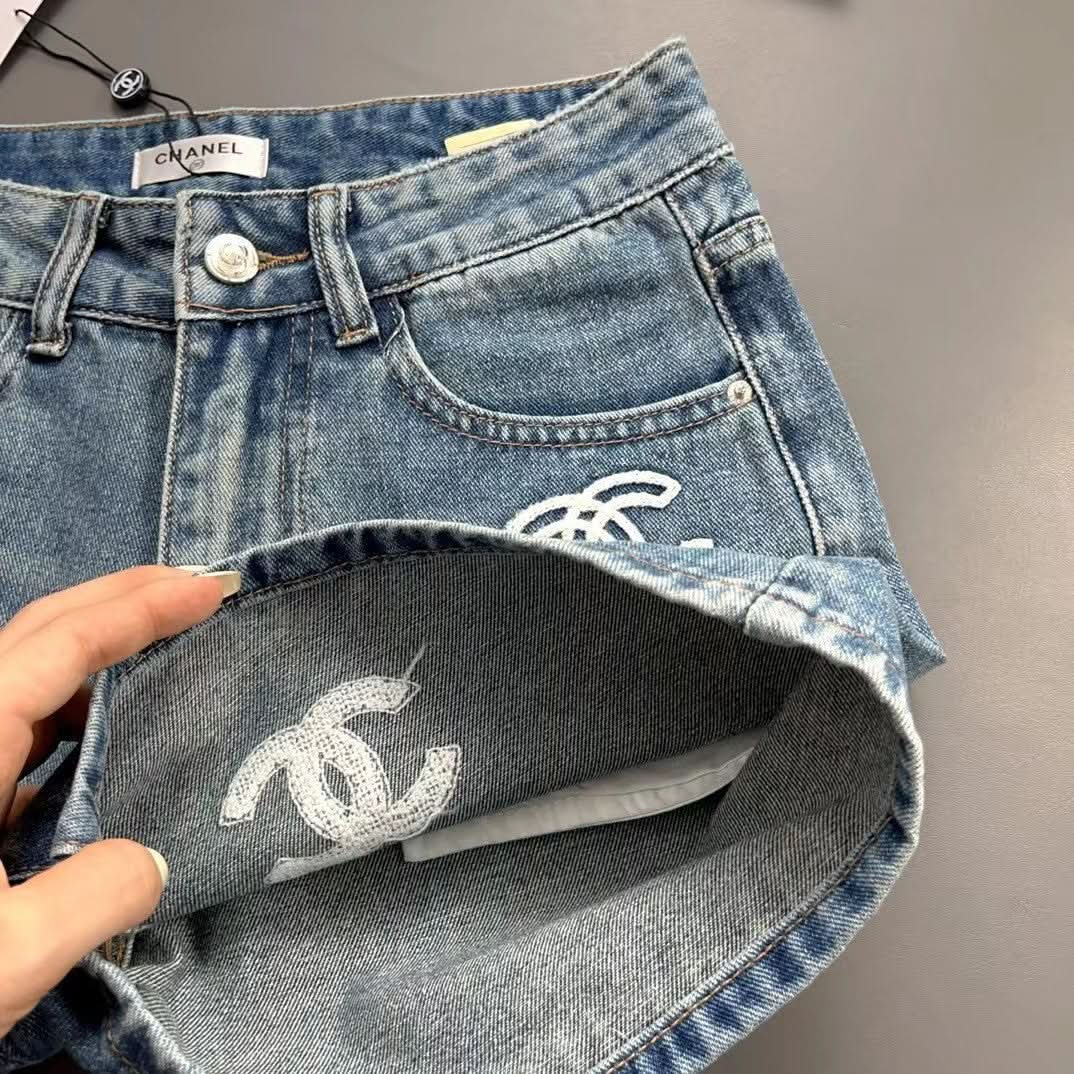 New Logo Denim Shorts