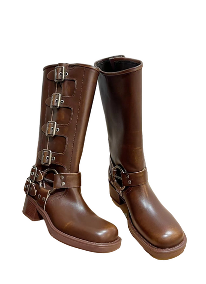 New popular high boots, classic motorcycle shape