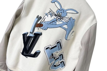 New white cupid print baseball jersey