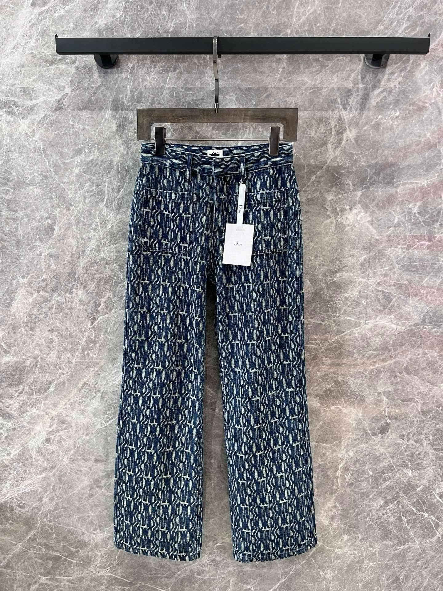 New style printed denim jeans