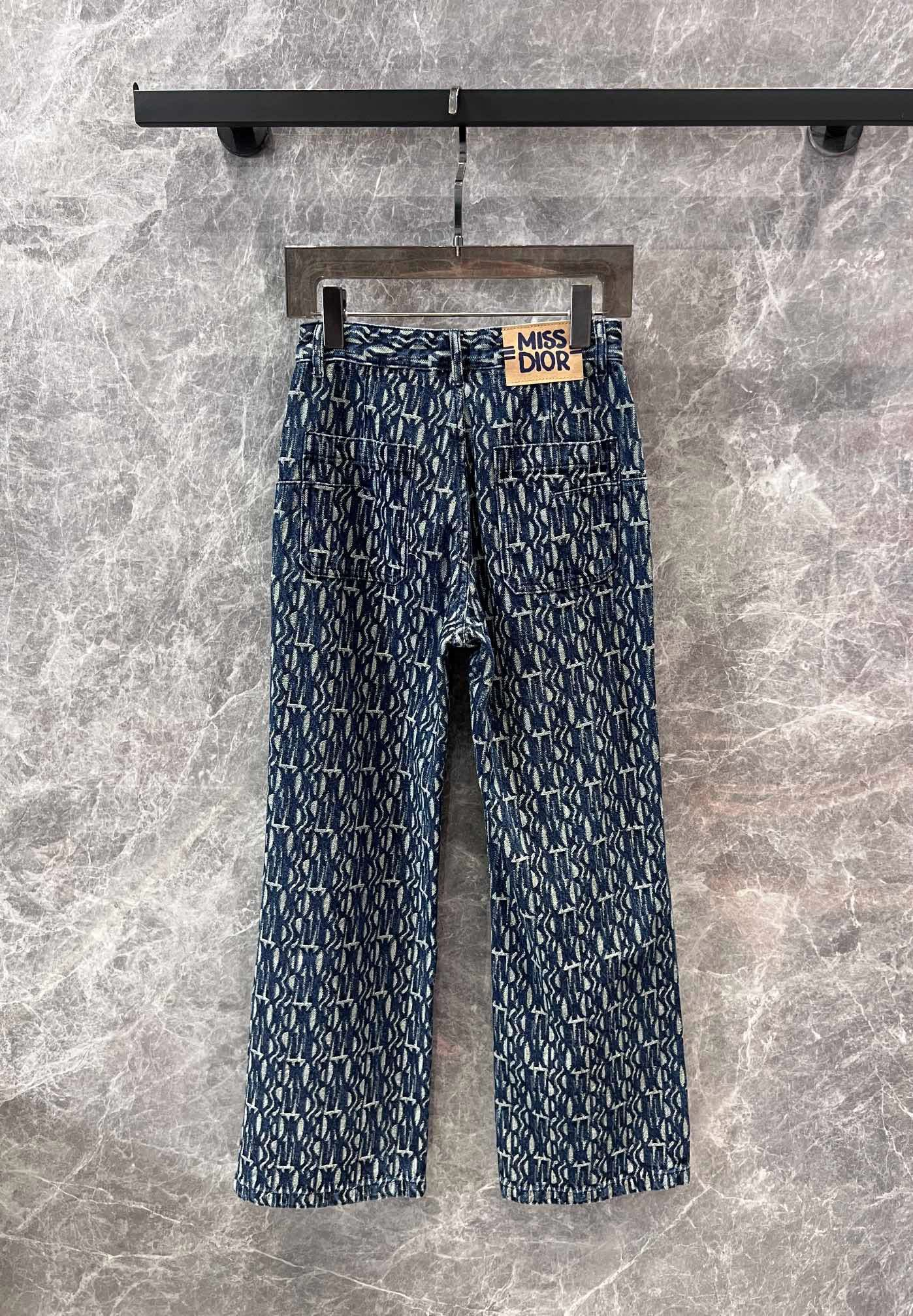 New style printed denim jeans