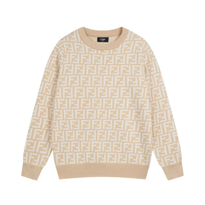 24SS Fashion elements jacquard wool knitwear