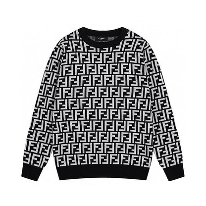 24SS Fashion elements jacquard wool knitwear