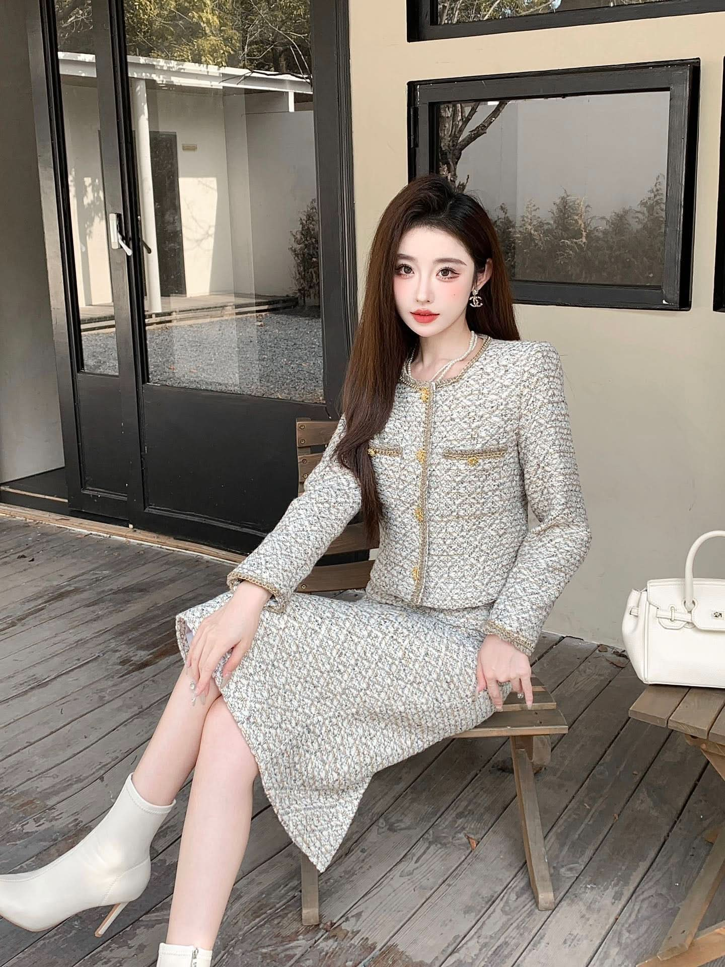 Chan*lai 25 Early Spring Jacket + Skirt Set (Bestseller) - Silhouette Atelier 