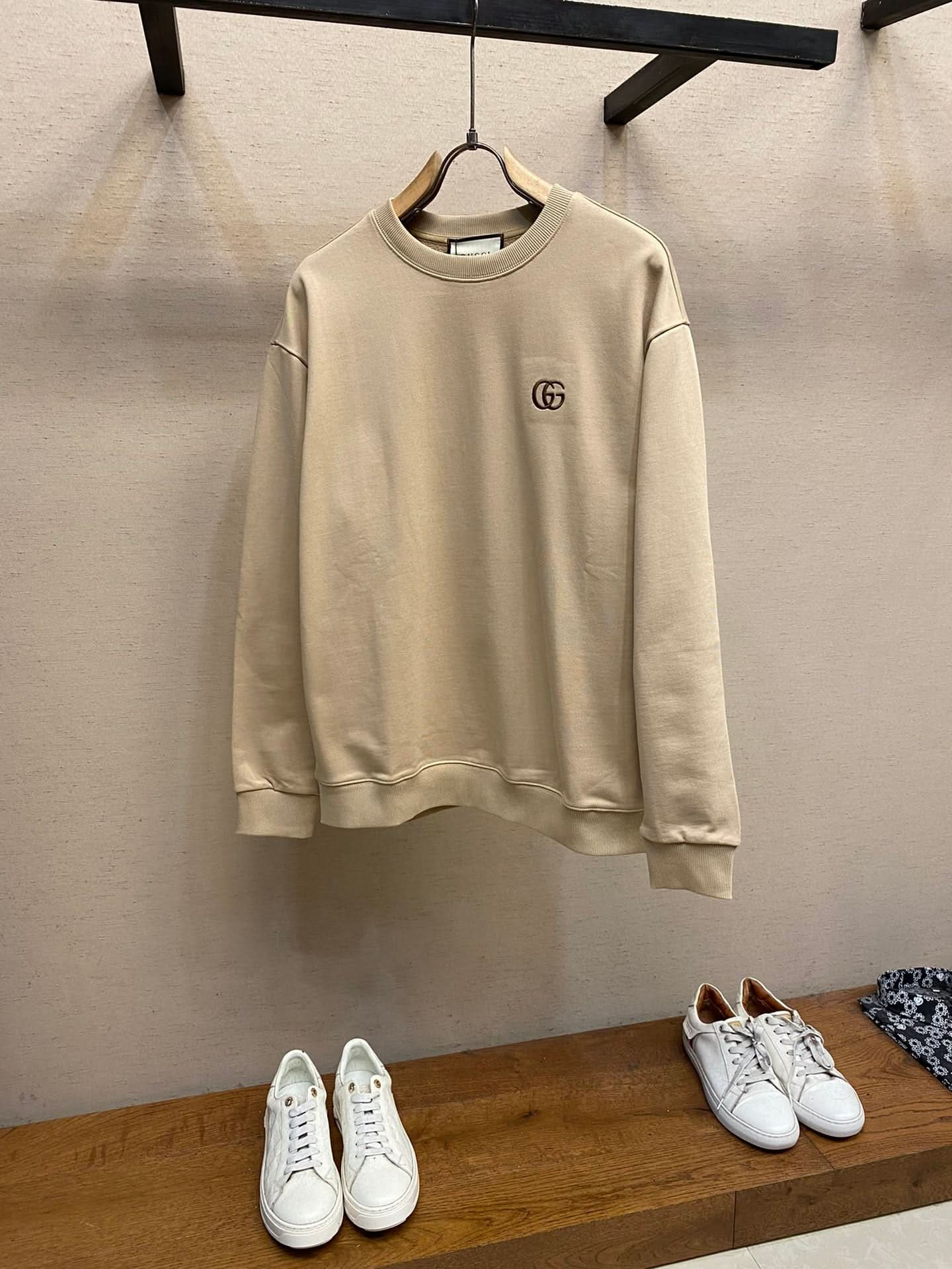 GUCC25 Early Spring Letter Embroidery Sweatshirt - Silhouette Atelier 