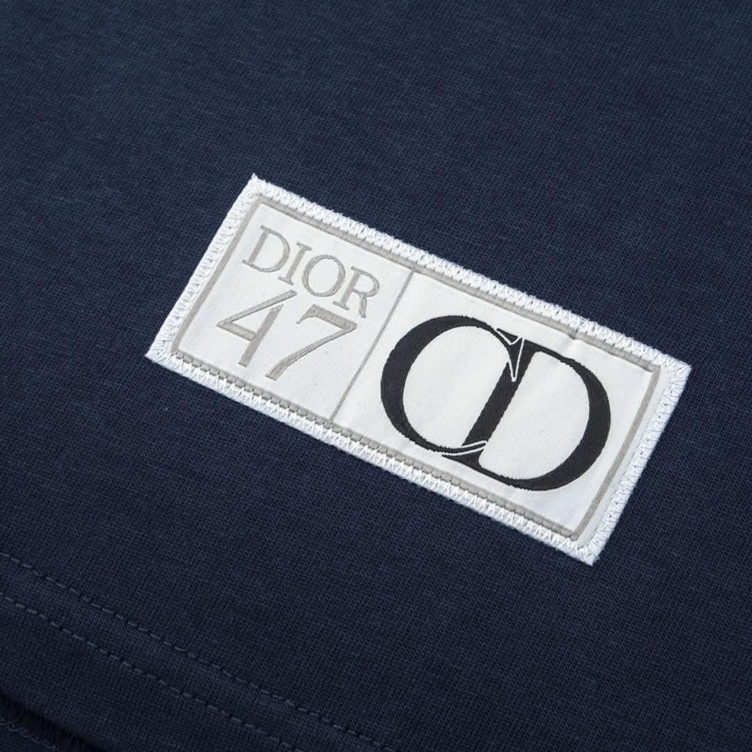 DIO Lettering embroidered crew neck T-shirt - Silhouette Atelier 