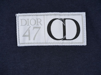 DIO Lettering embroidered crew neck T-shirt - Silhouette Atelier 