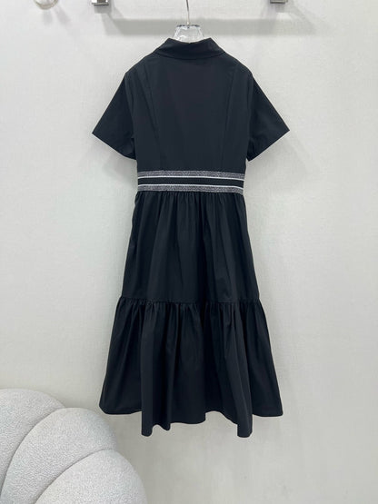 25ss new elegant short-sleeved dress