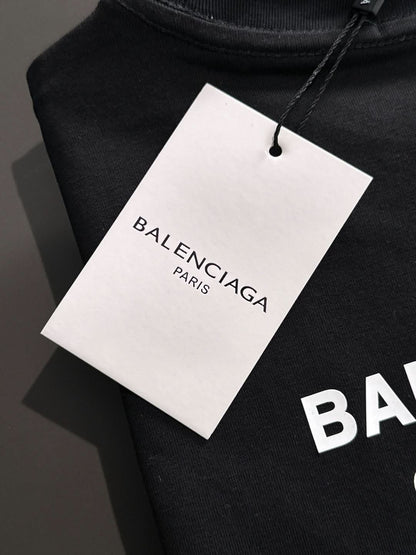 Balenciaga-Round Neck Printed T-shirt - Silhouette Atelier 