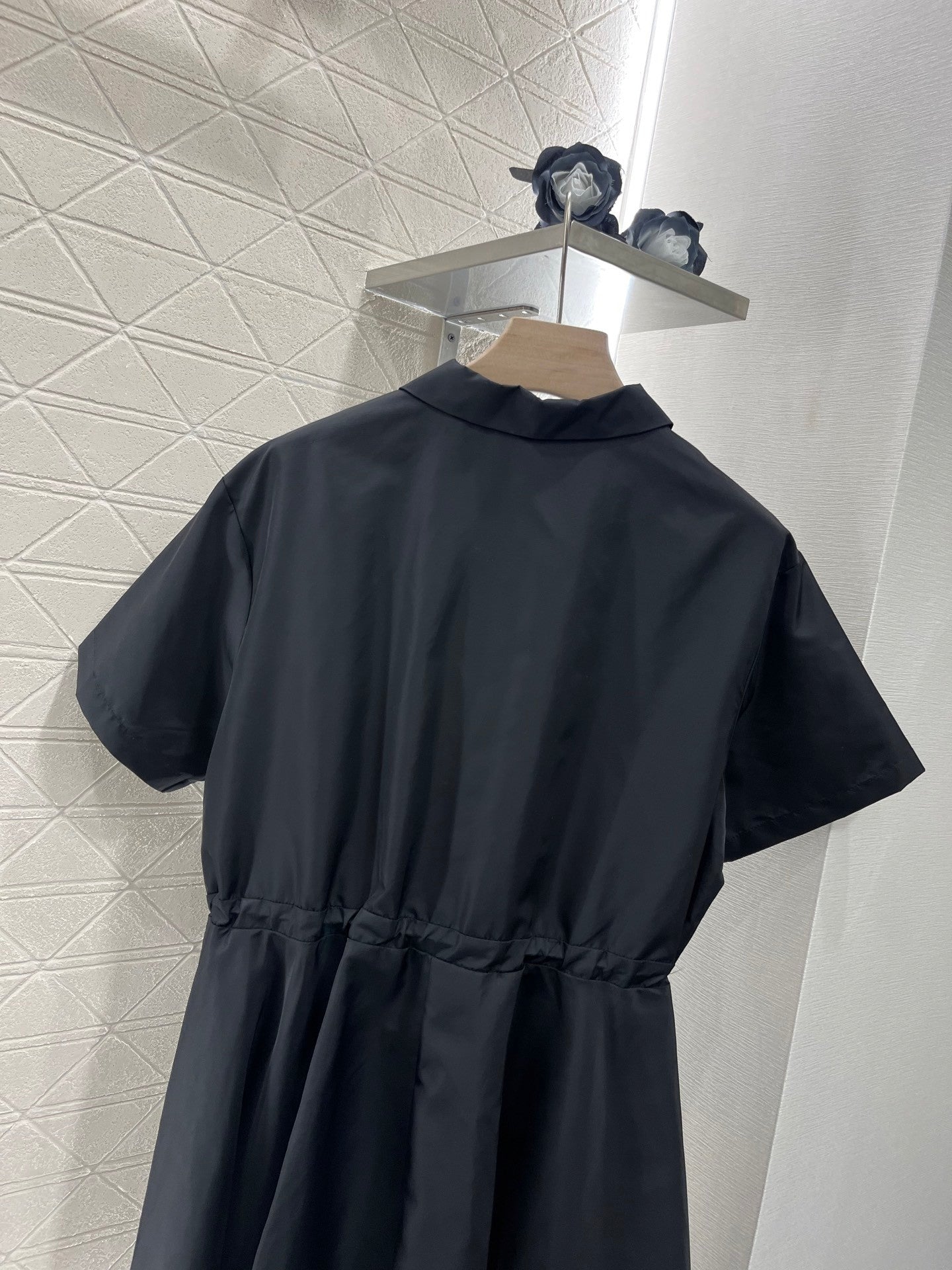 New arrival short sleeve lapel dress