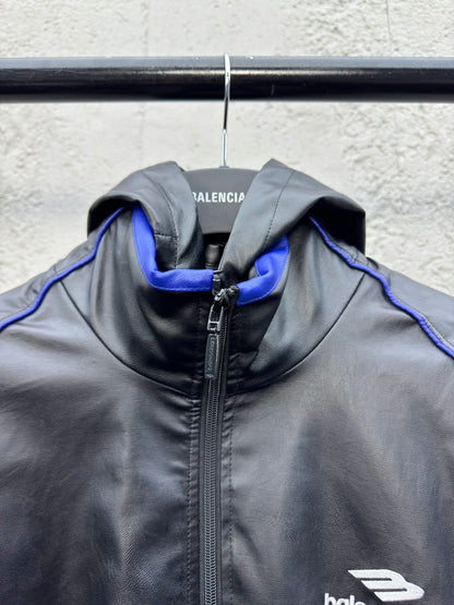 Balenciag Leather Hoodie