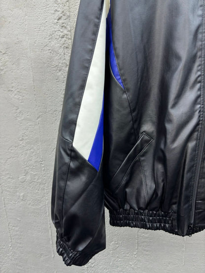 Balenciag Leather Hoodie