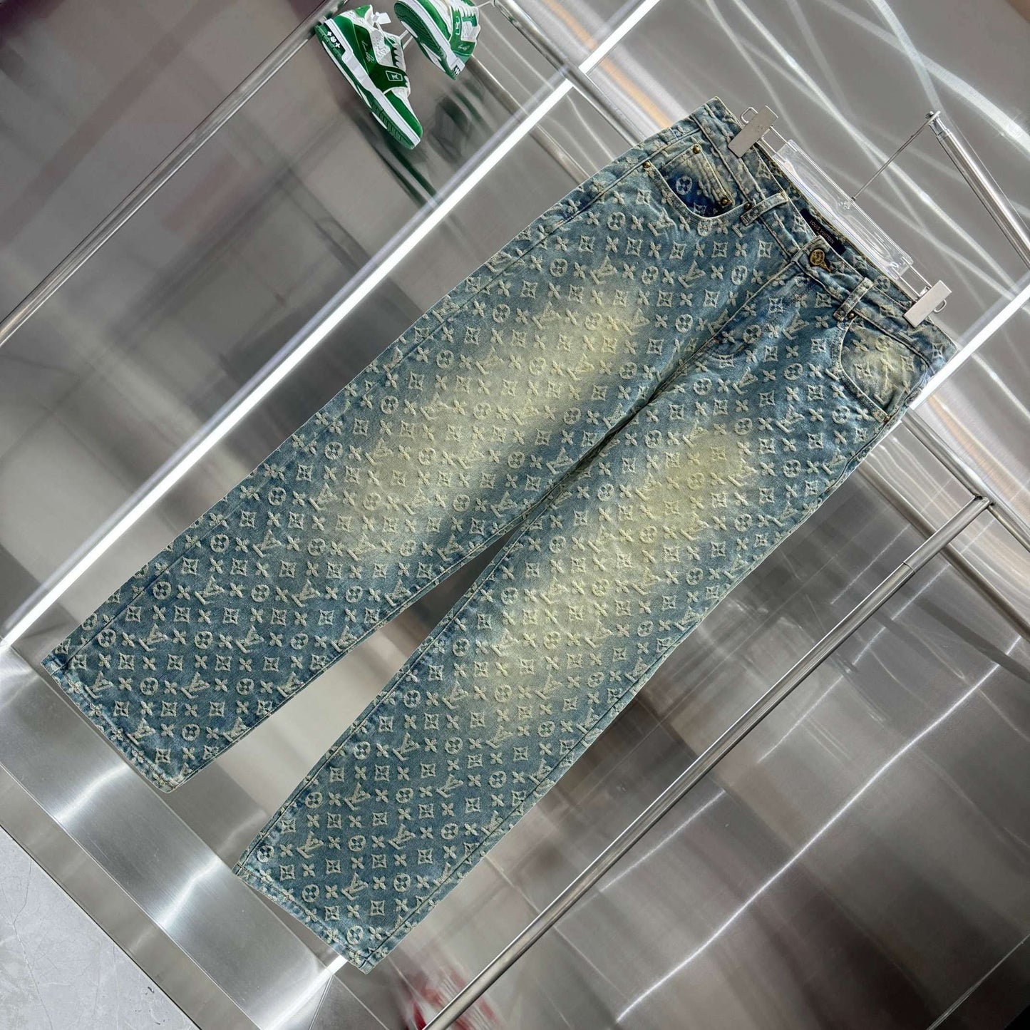 LOUIS Letter Jacquard Jeans