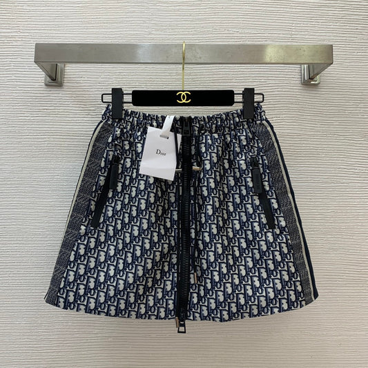 Jacquard A-line skirt