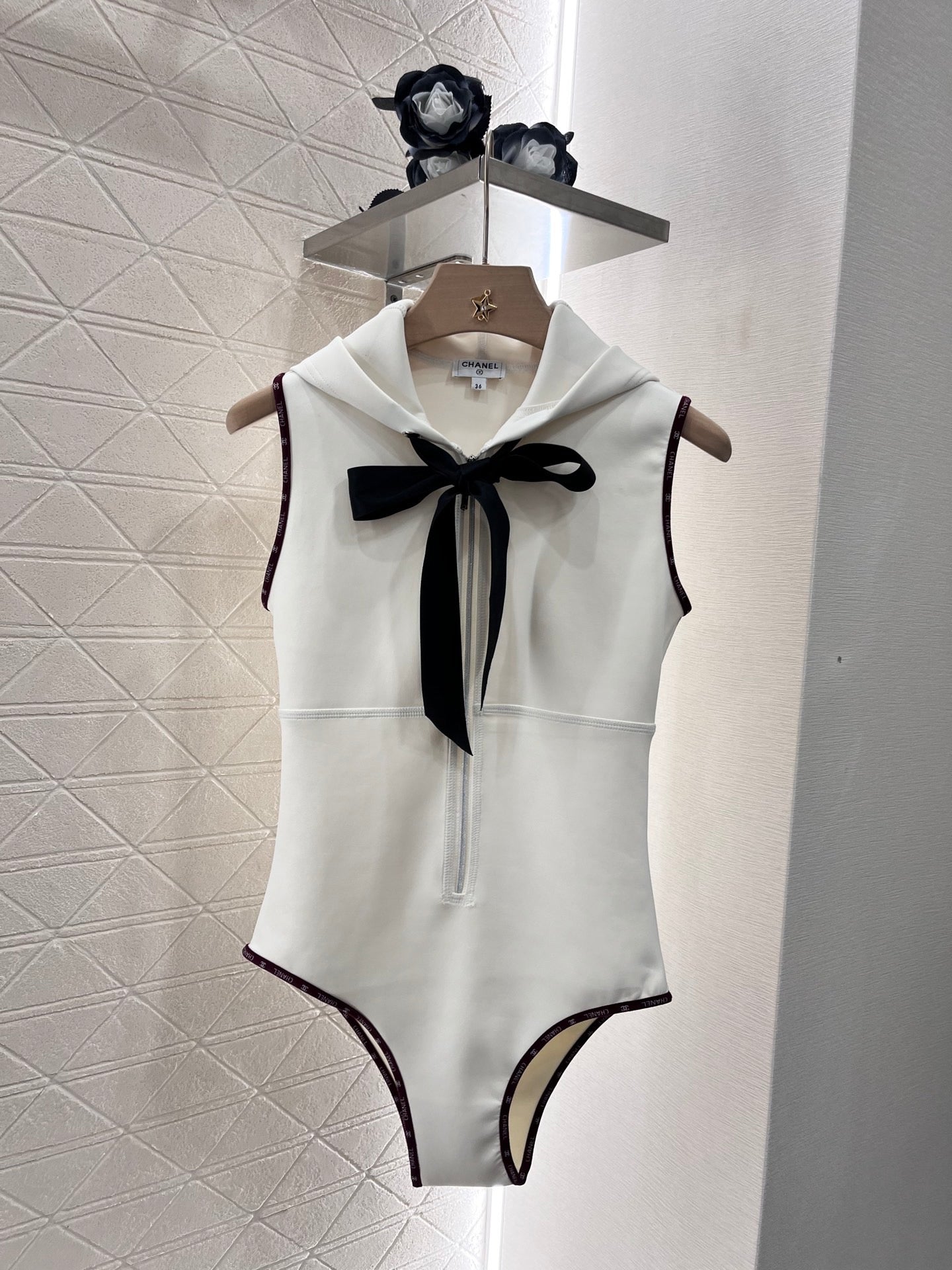 One-piece vest swimsuit