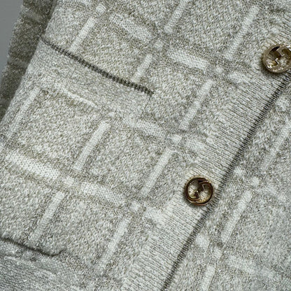 Gold wool cardigan