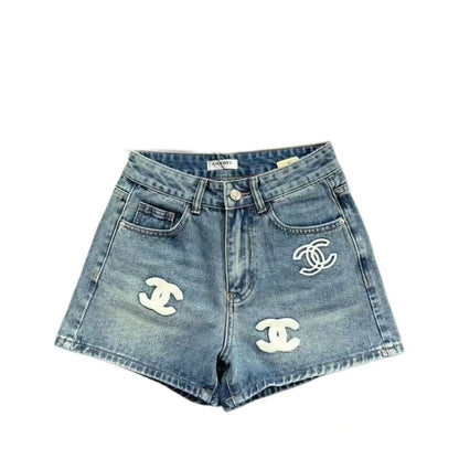 New Logo Denim Shorts