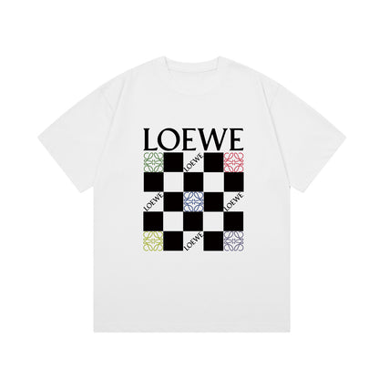 Loewe-Nine-grid direct-injection printed T-shirt