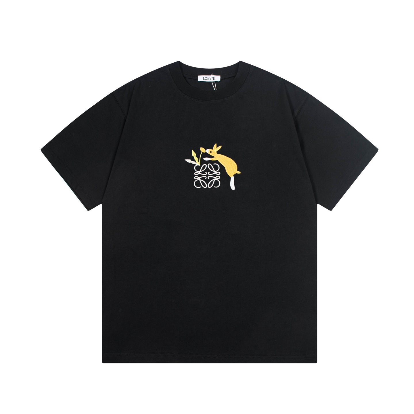 LOEVE-Squirrel 🐿️ Letter embroidered T-shirt