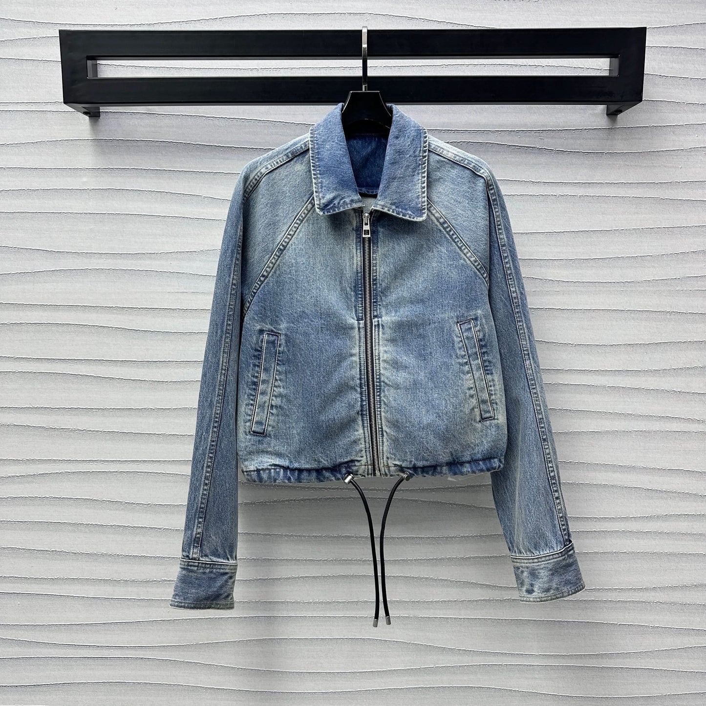 Loew-Zipper denim jacket - Silhouette Atelier 