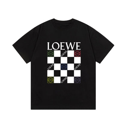 Loewe-Nine-grid direct-injection printed T-shirt