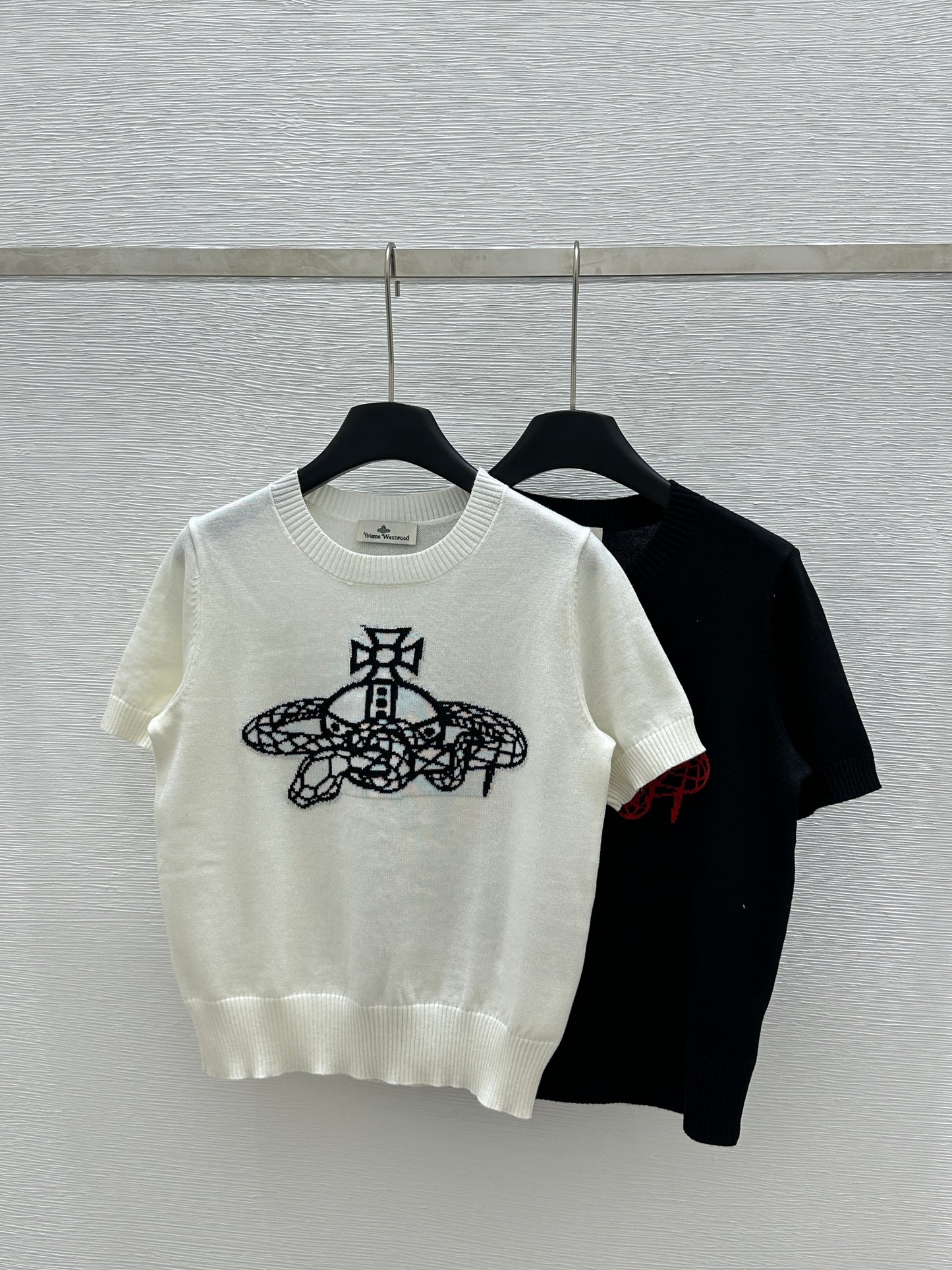 Crew neck knitted T-shirt