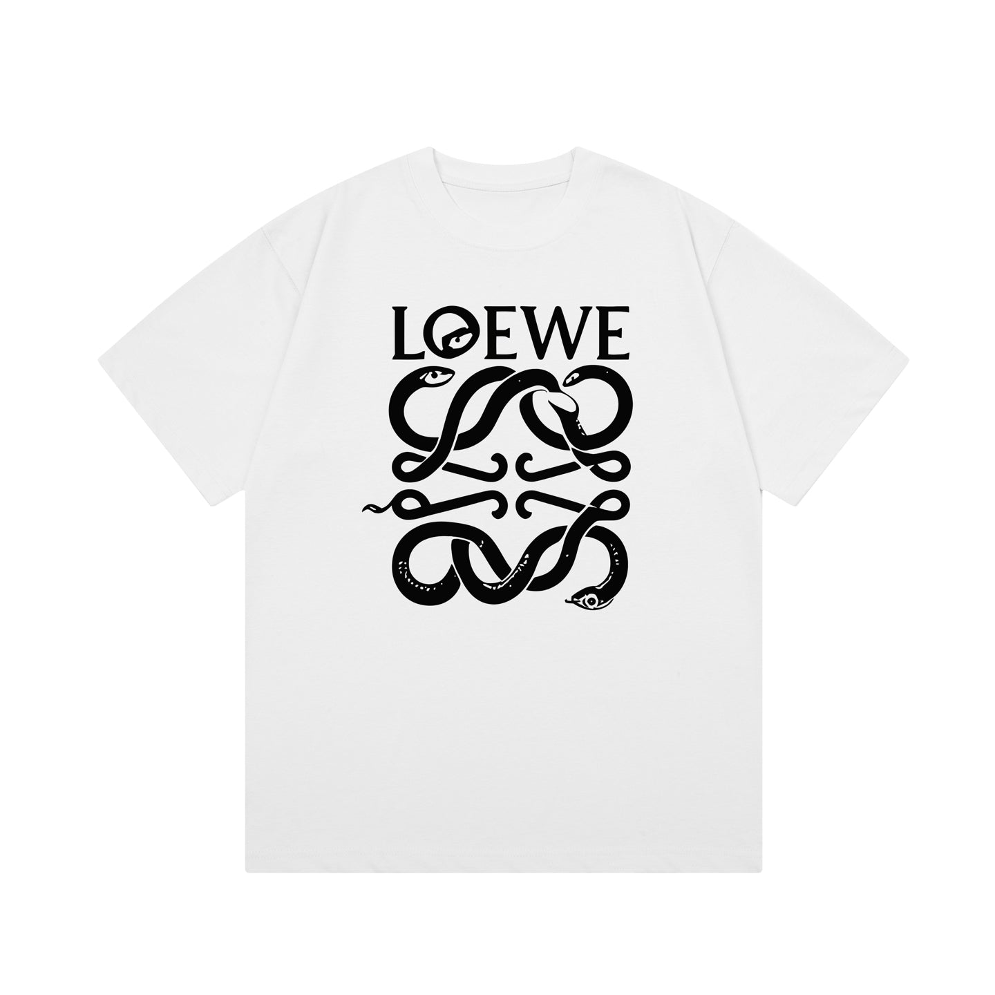 Loewe-Nine-grid direct-injection printed T-shirt