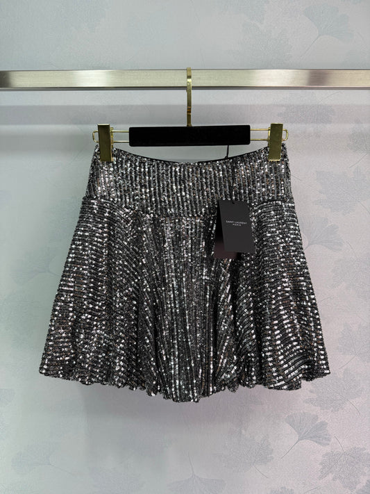 Saint Laurent - Sequined skirt