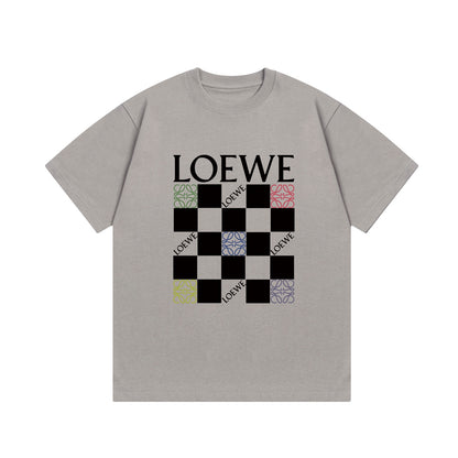 Loewe-Nine-grid direct-injection printed T-shirt