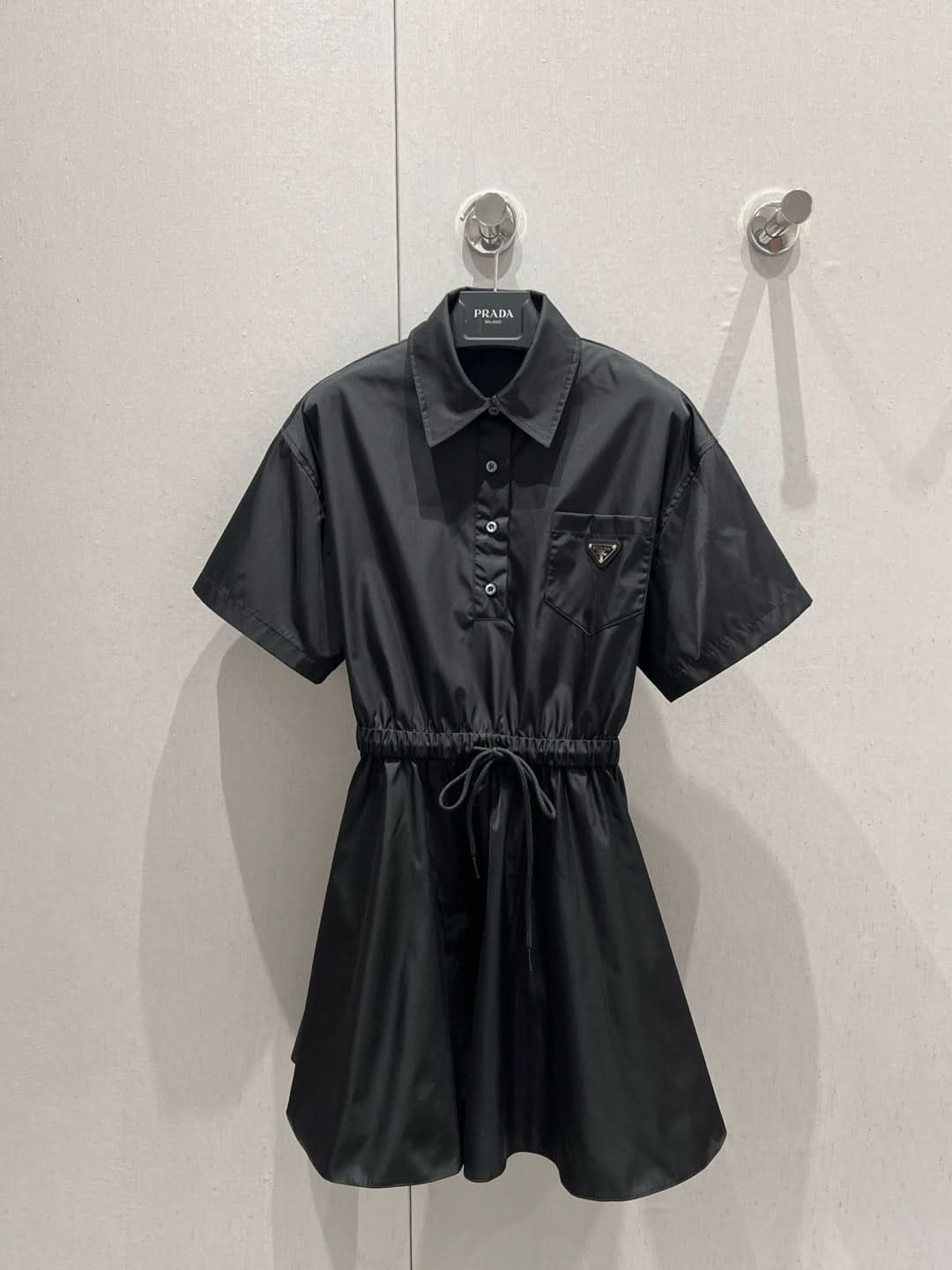 Prad-Waist short sleeve dress-YY - Silhouette Atelier 