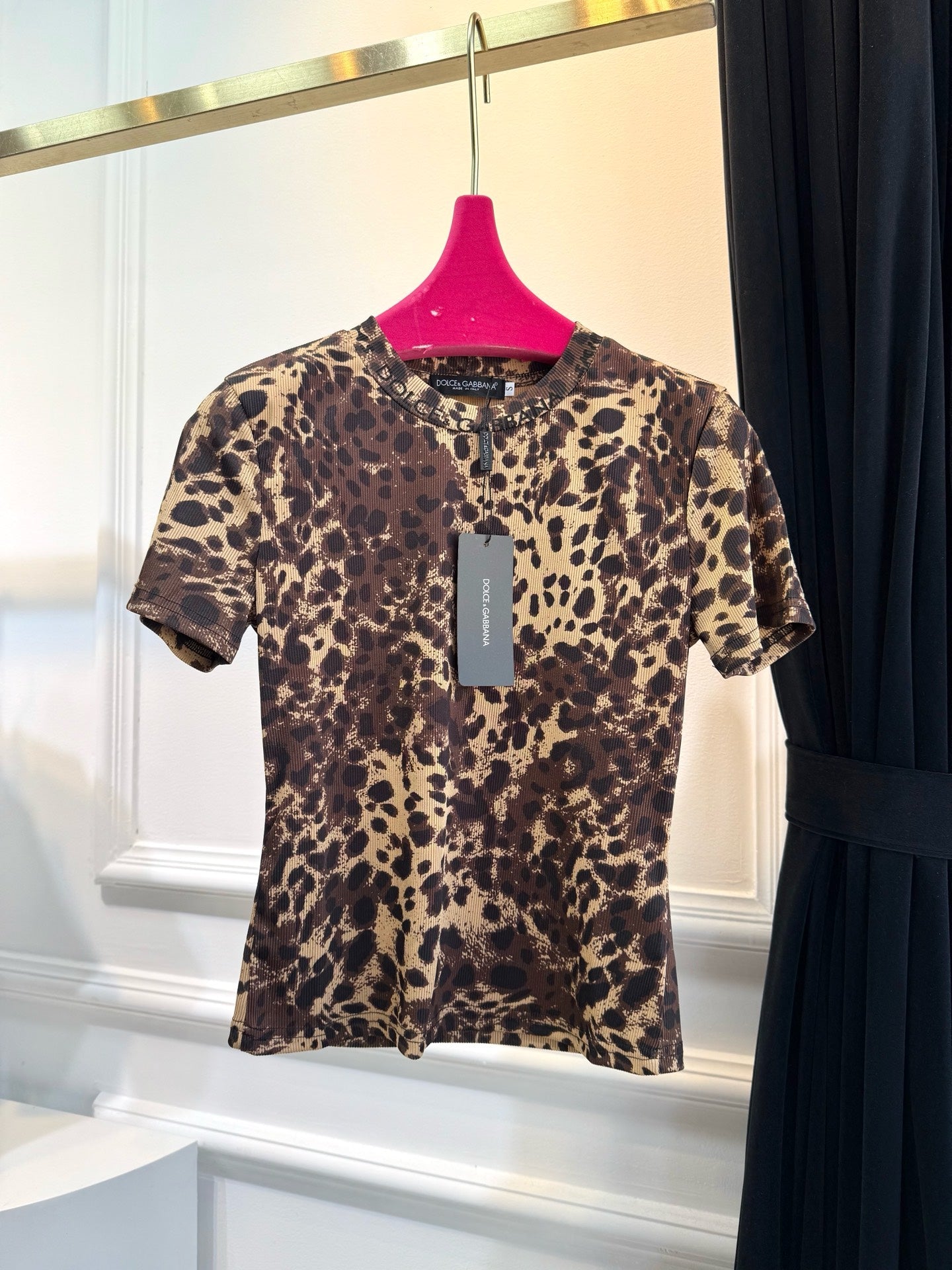 25SS Wild Leopard Tee in Luxe Stretch Cotton