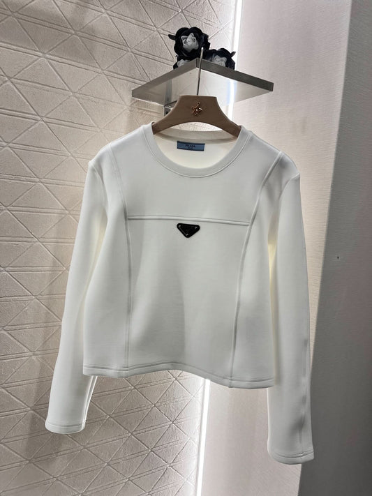 Prad-Round neck fashionable sweatshirt - Silhouette Atelier 