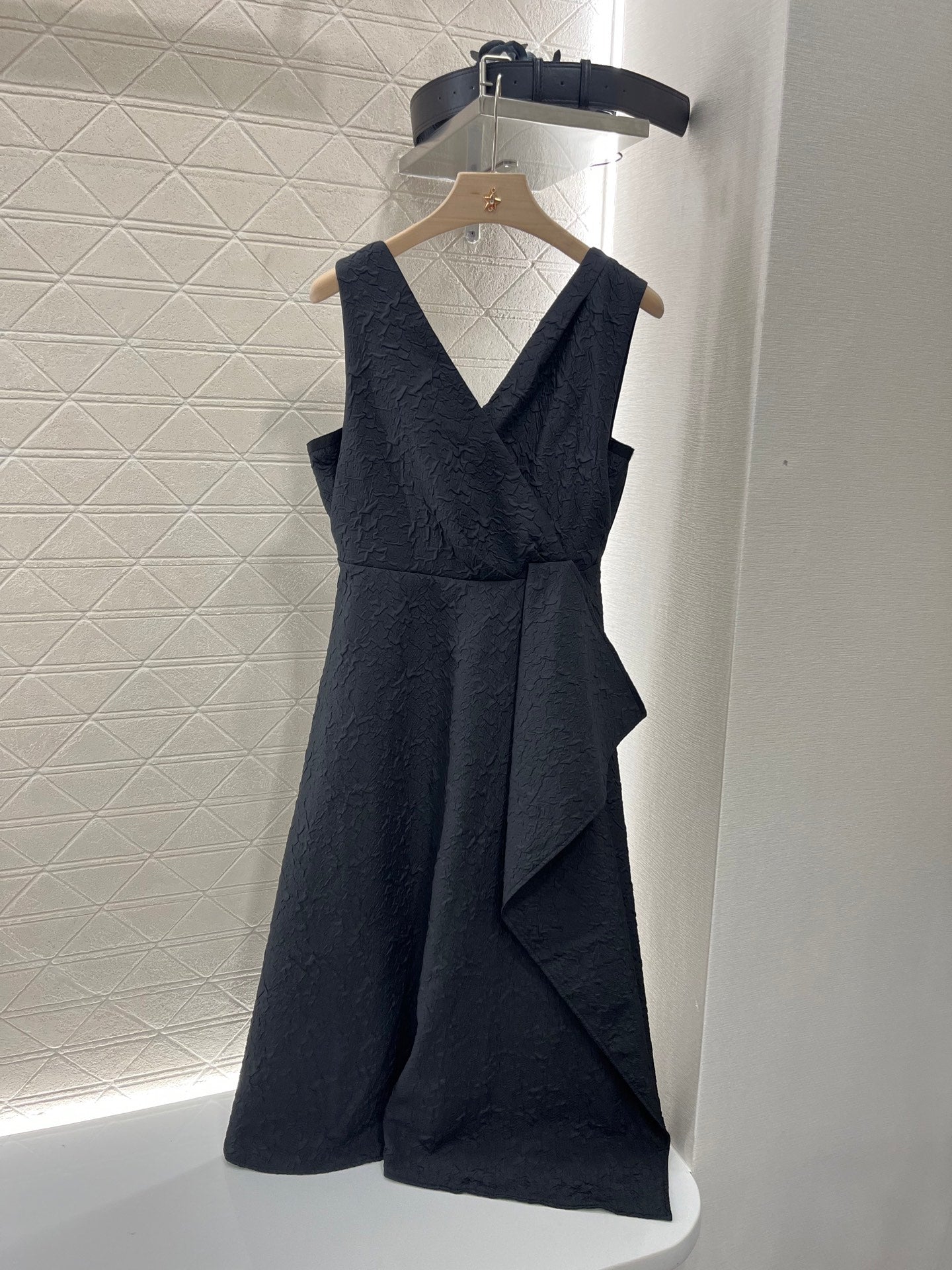 Crossover Belted Tank Dress