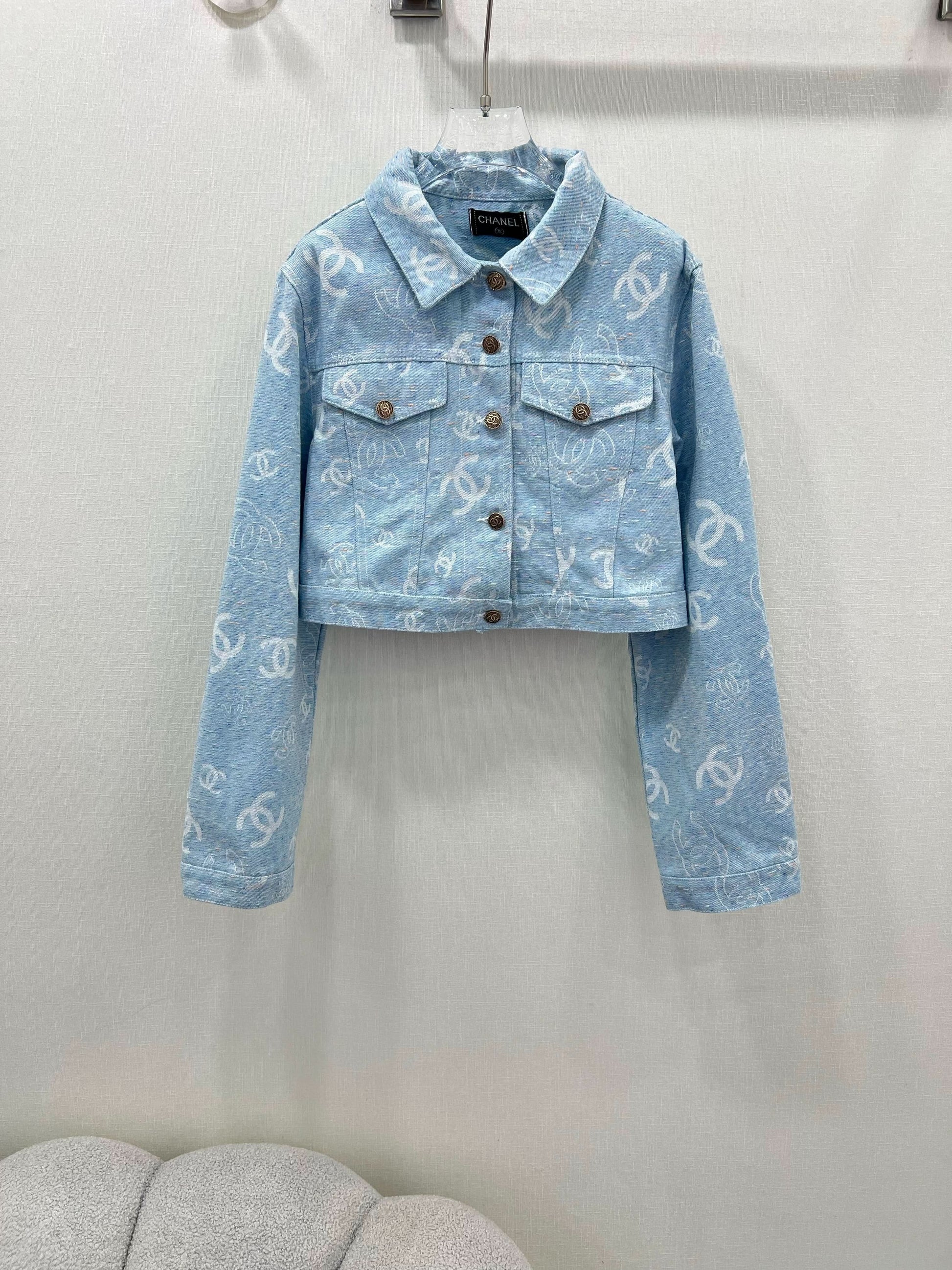 Chane-Jacquard denim jacket - Silhouette Atelier 