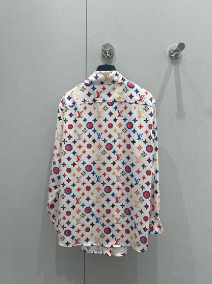 Louis-Lapel printed shirt-YY - Silhouette Atelier 