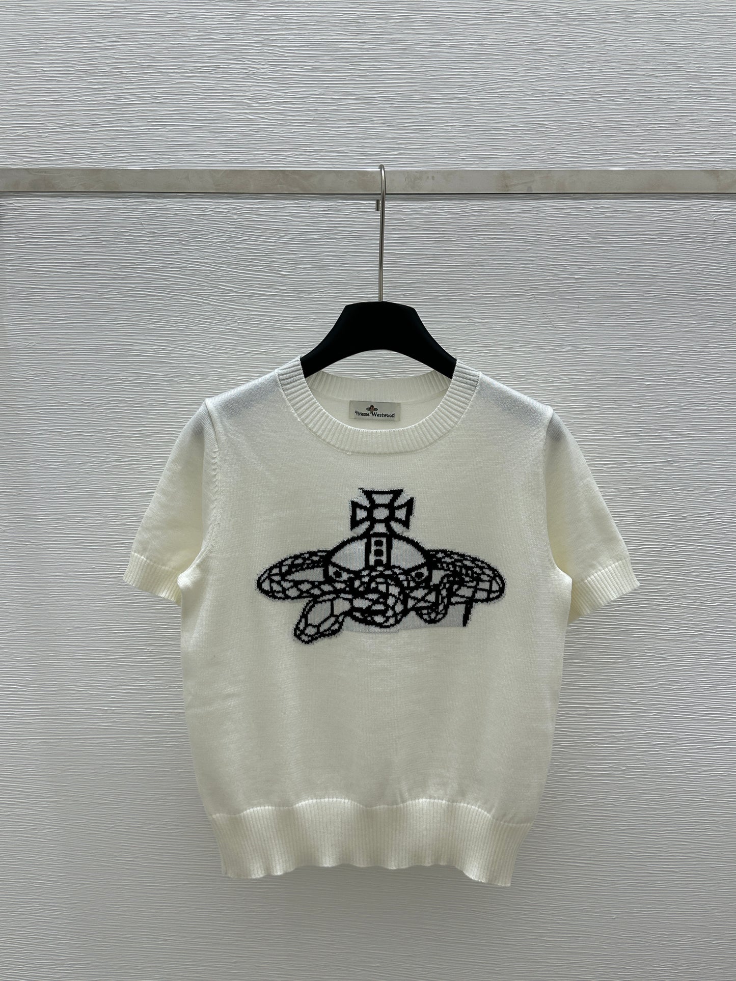 Crew neck knitted T-shirt