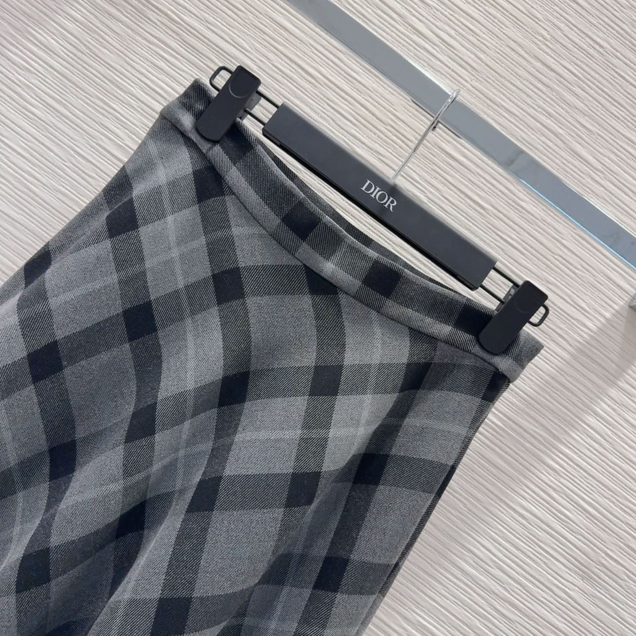 DIO-Color Block Checkered Skirt - Silhouette Atelier 