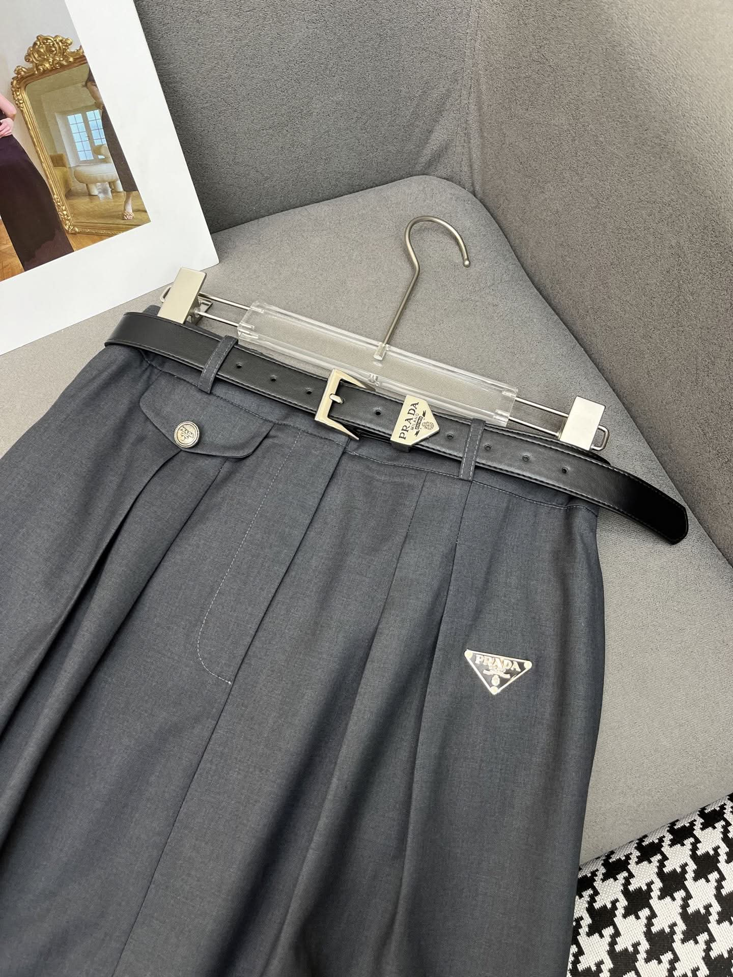 Prad-Denim Skirt - Silhouette Atelier 