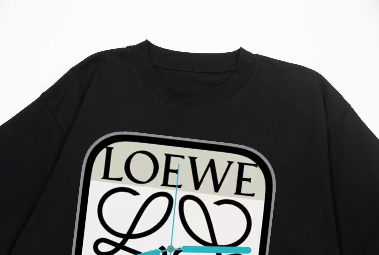 Loewe-Nine-grid direct-injection printed T-shirt