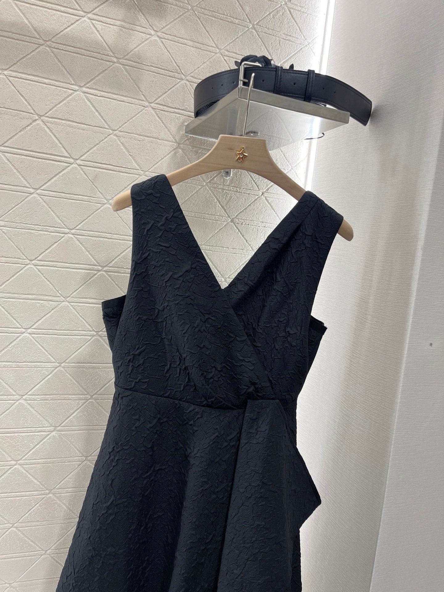 Crossover Belted Tank Dress