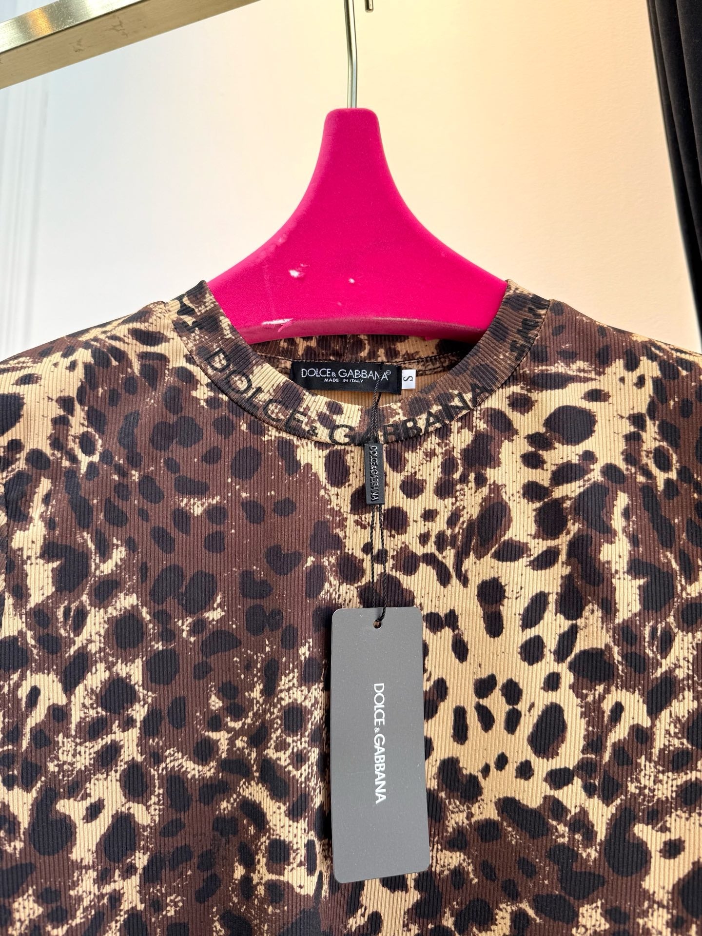 25SS Wild Leopard Tee in Luxe Stretch Cotton