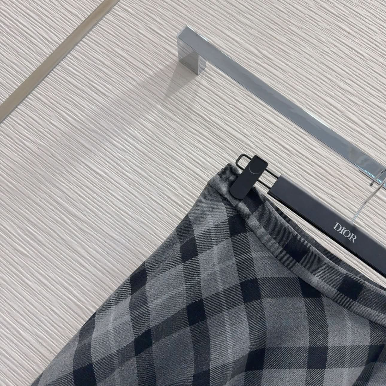 DIO-Color Block Checkered Skirt - Silhouette Atelier 