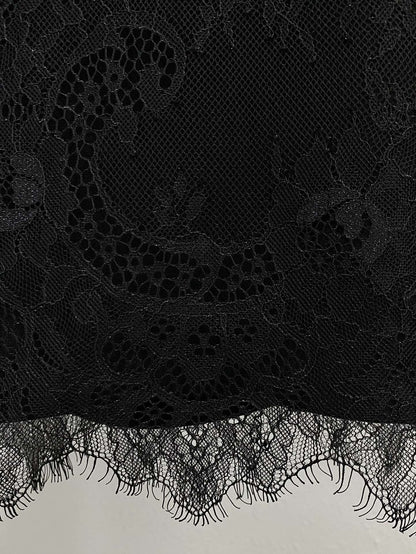 AL-Black lace shorts - Silhouette Atelier 