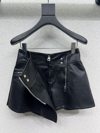 DIO-Leather Short Skirt - Silhouette Atelier 