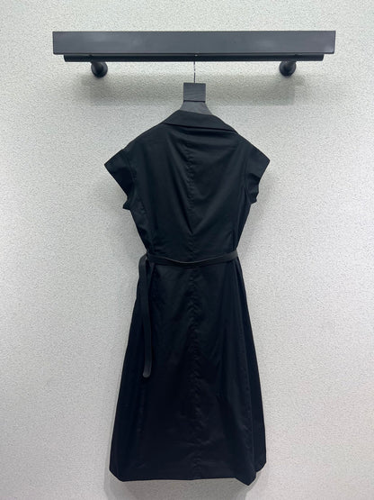 Slant collar suit long dress