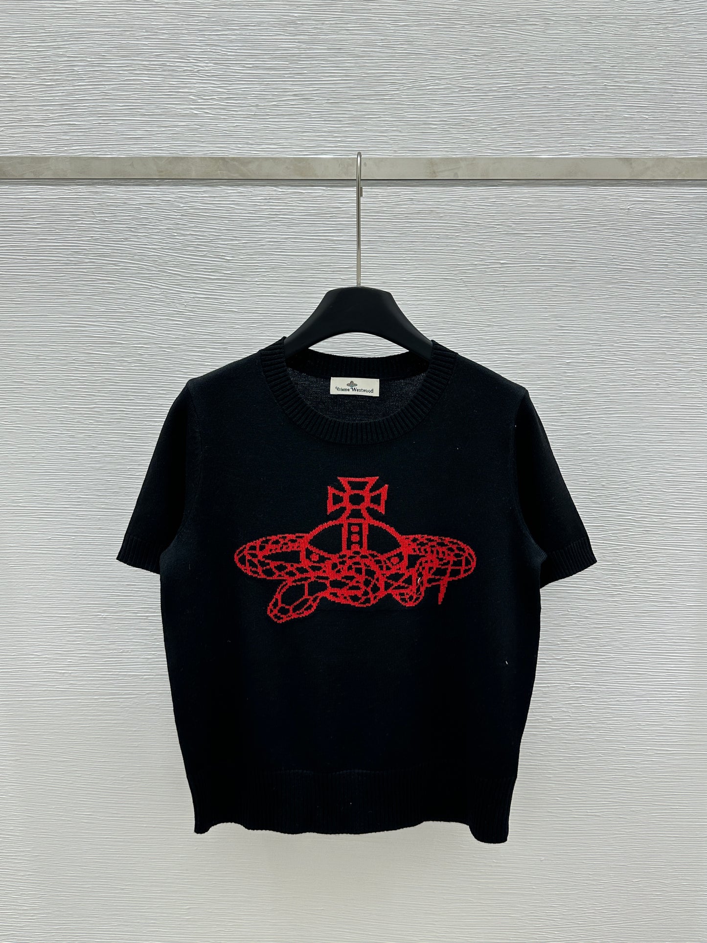 Crew neck knitted T-shirt