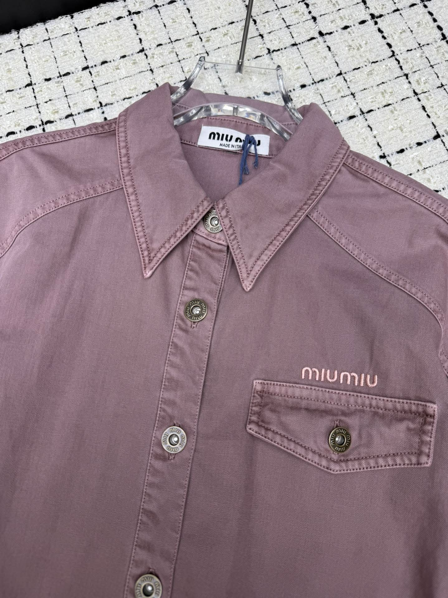 MIU-Denim shirt - Silhouette Atelier 