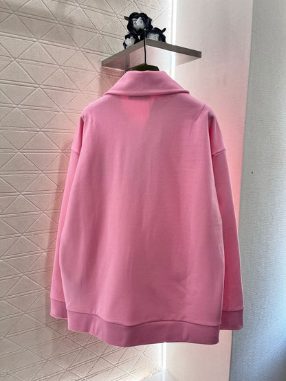 GUCC-Convertible Collar Stand-Up Collar Sweatshirt - Silhouette Atelier 